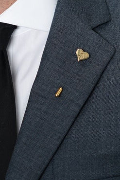 'B' Heart Lapel Pin – Hugh & Crye