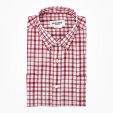 White red check brushed twill shirt - Pullman