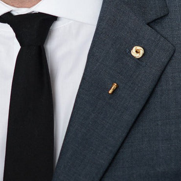 Cream Crest Lapel Pin – Hugh & Crye - 2