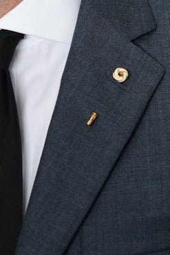 Cream Crest Lapel Pin – Hugh & Crye - 1