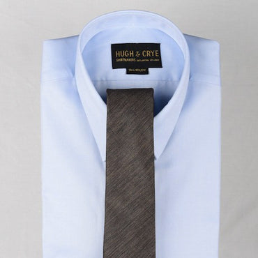 Agency Brown Pattern Tie – Hugh & Crye - 2