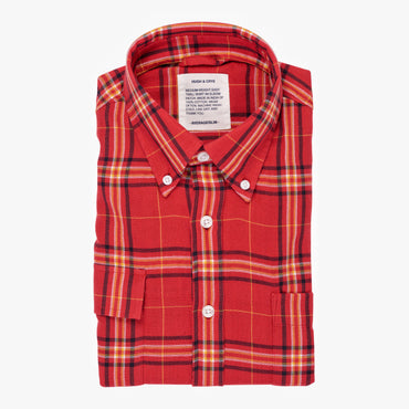 Red Yellow Plaid - Medium Weight Field Shirt  - Swanson