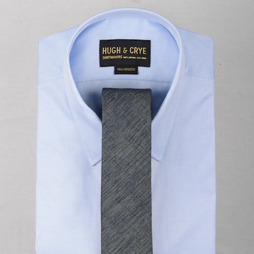 Agency Blue-Grey Pattern Tie – Hugh & Crye - 2