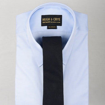 Agency Navy Sharkskin Tie – Hugh & Crye - 2