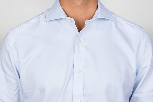 Sewn interlining of a dress shirt