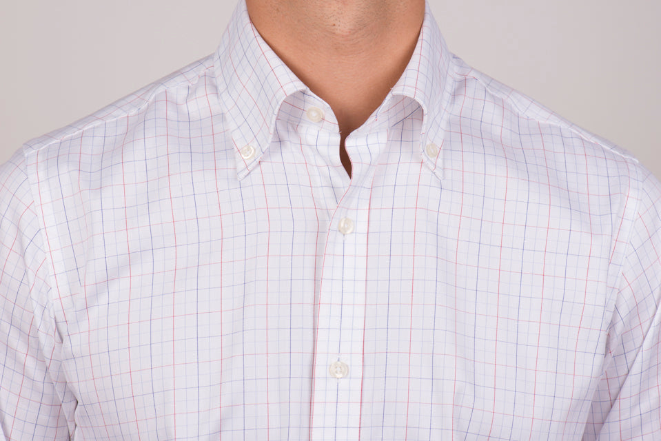 roll collar dress shirt W873TR Roll Collar Floral TRIM FIT