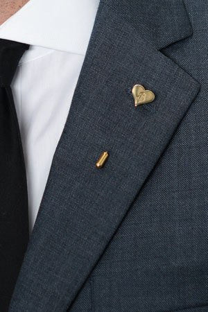 'B' Heart Lapel Pin – Hugh & Crye