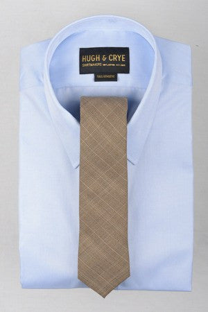 Agency Brown Glen Plaid Tie – Hugh & Crye - 1