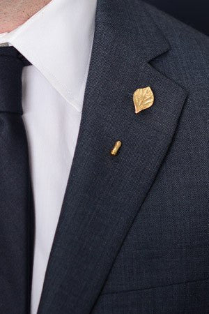 Gold Leaf Lapel Pin – Hugh & Crye