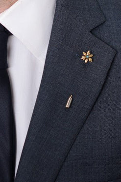 Golden Flower Lapel Pin – Hugh & Crye