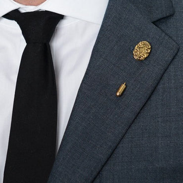 Gold Shield Lapel Pin – Hugh & Crye - 2