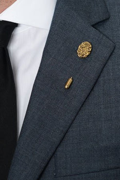 Gold Shield Lapel Pin – Hugh & Crye - 1