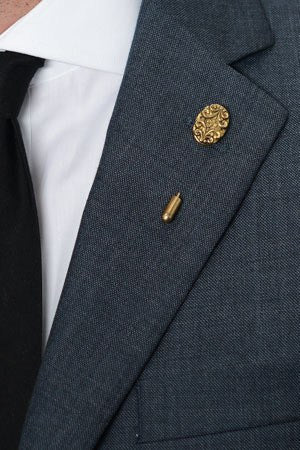 Gold Shield Lapel Pin – Hugh & Crye - 1