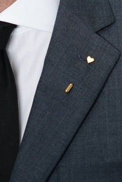 Golden Heart Lapel Pin – Hugh & Crye - 1
