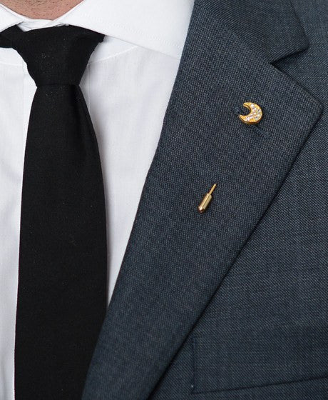 Half Moon Lapel Pin – Hugh & Crye - 2