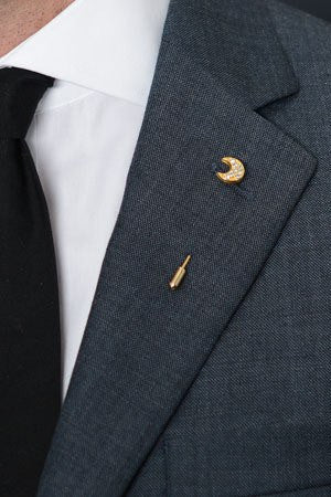 Half Moon Lapel Pin – Hugh & Crye - 1