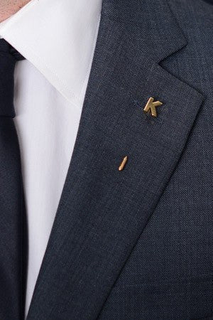 Letter K Lapel Pin – Hugh & Crye - 1