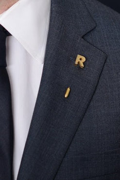 Letter R Lapel Pin – Hugh & Crye