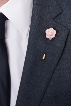 Pink Rose Lapel Pin – Hugh & Crye