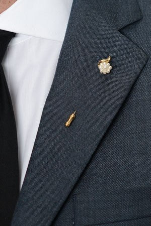 Pearl Flower Lapel Pin – Hugh & Crye - 1