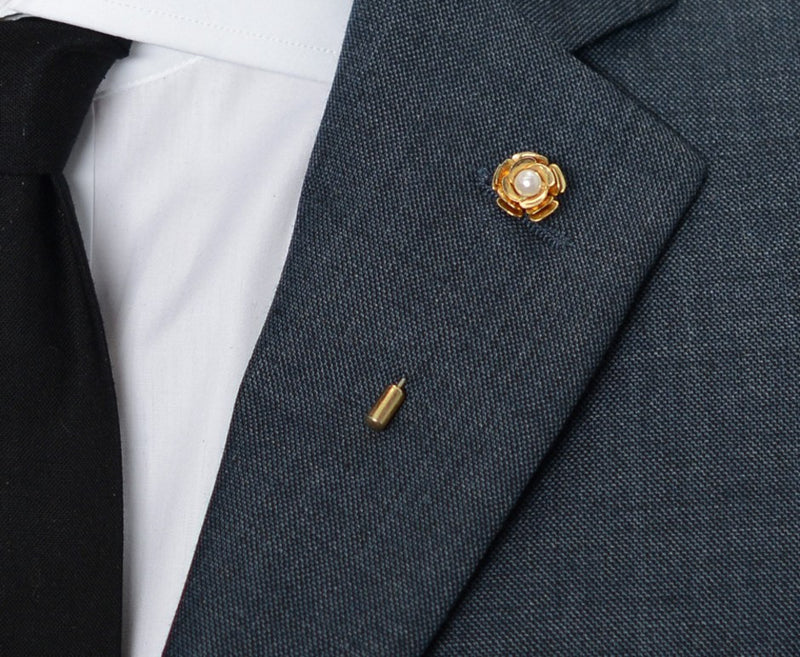 Pearl Rose Lapel Pin – Hugh & Crye - 3