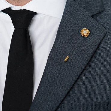 Pearl Rose Lapel Pin – Hugh & Crye - 2