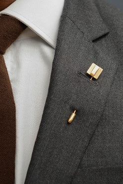 Deco Square Lapel Pin – Hugh & Crye