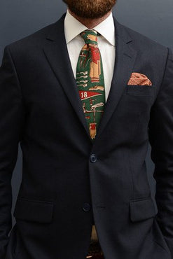 Golf Game Green Tie – Hugh & Crye