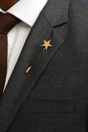 Gold Star Lapel Pin – Hugh & Crye