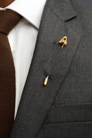 Letter A Lapel Pin – Hugh & Crye