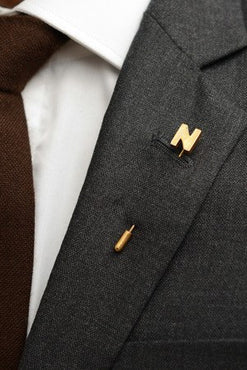 Letter N Lapel Pin – Hugh & Crye