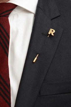 Letter R Lapel Pin – Hugh & Crye