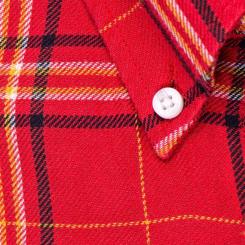 Red Yellow Plaid - Medium Weight Field Shirt Fabric - Swanson