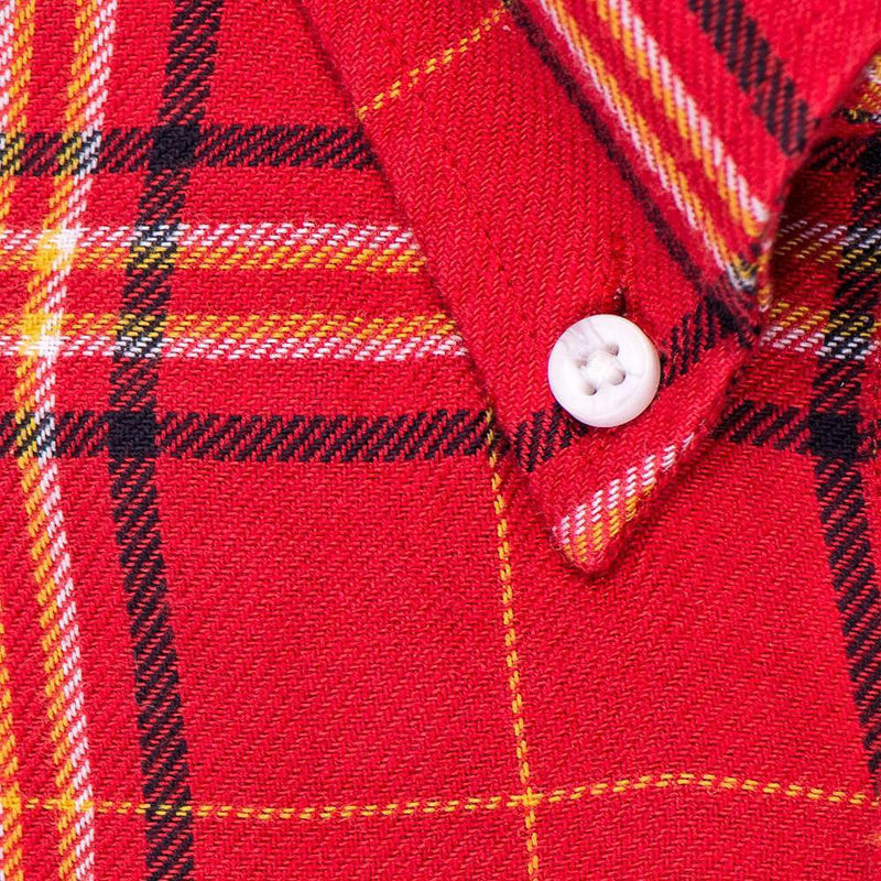 Red Yellow Plaid - Medium Weight Field Shirt Fabric - Swanson