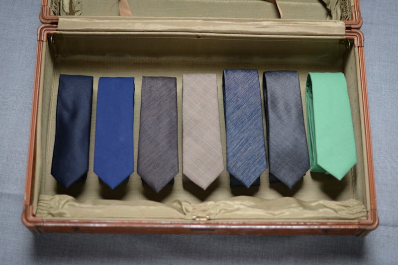 Agency Blue-Grey Pattern Tie – Hugh & Crye - 3